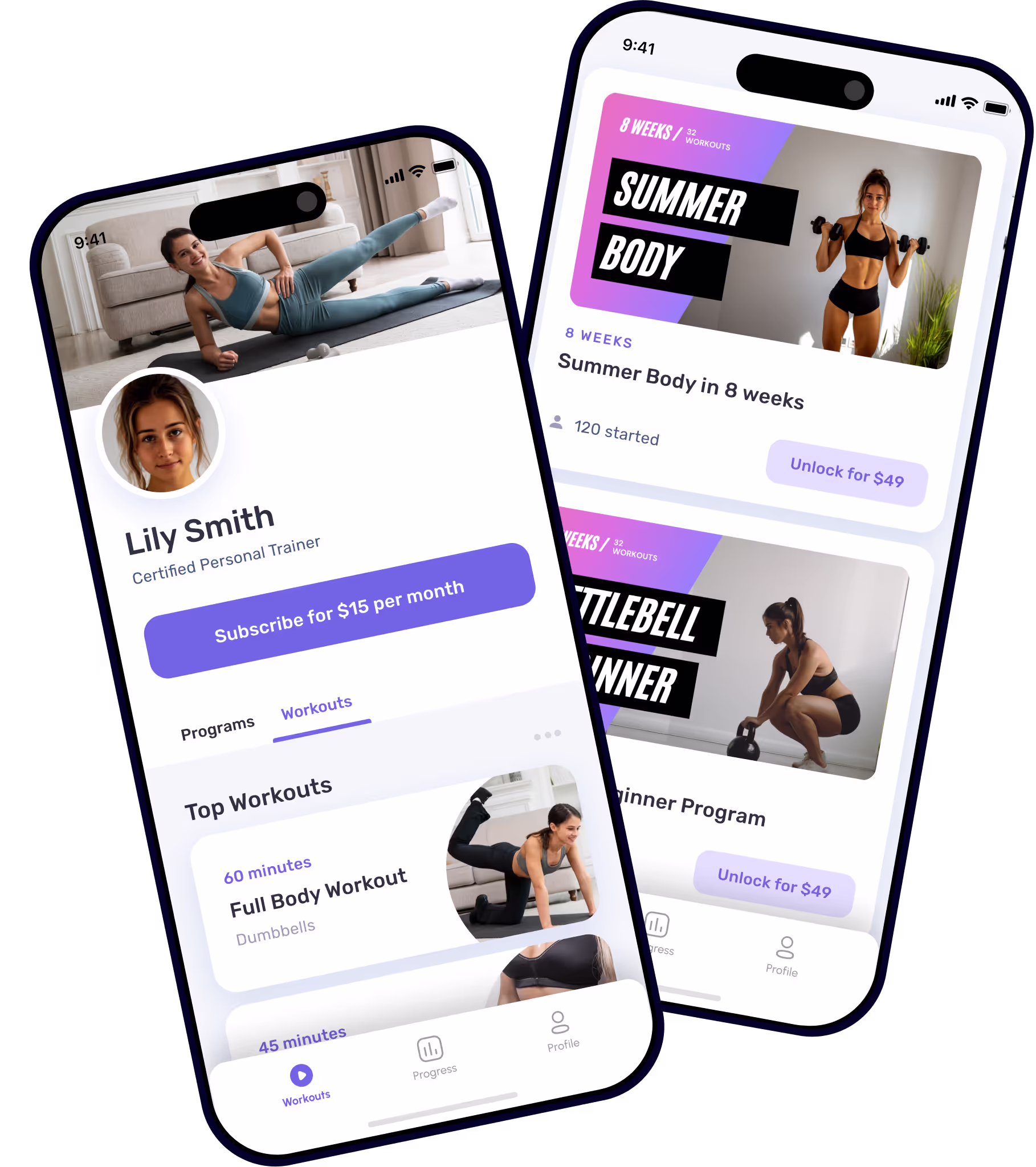 FitClips workout app preview