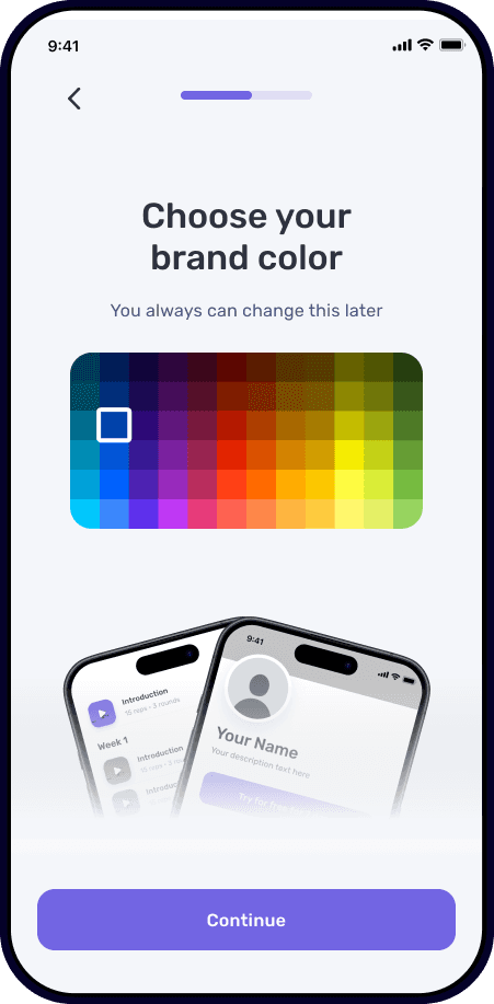 FitClips onboarding screen